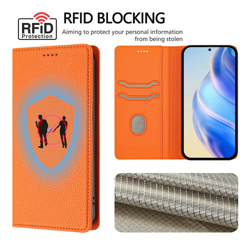 Funda De Piel Tipo Cartera Y Tarjetero Para Teléfono Blu G64