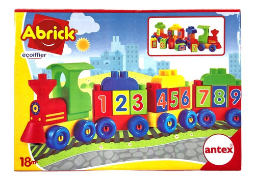 Tren Abrick Didactico Para Armar Con Bloques Antex 9062