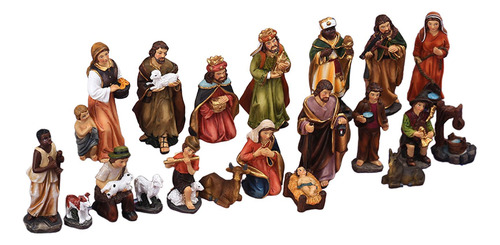20 Juegos De Nacimiento Para Navidad, Adorno De Pesebre De