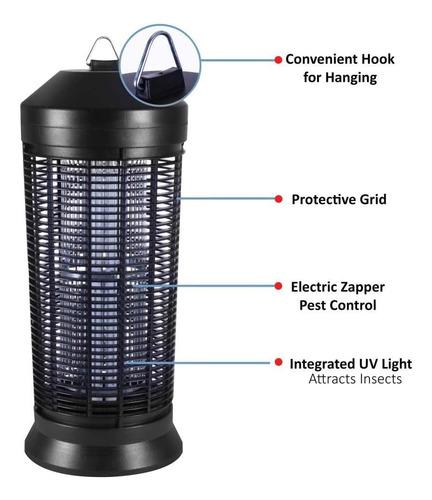 Exterminador Eléctrico De Insectos - Matamoscas Y Mosquitos