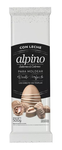 Chocolate Lodiser Alpino Con Leche X2 Tabletas De 500g