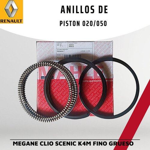 Anillos De Motor Renault Logan Symbol Clio 16v 020 (79,50mm)