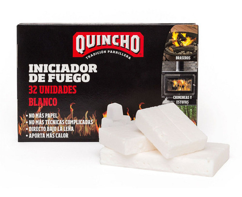 Pastilla Encender 32un Blanca Quincho