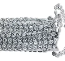 Comprar 3 Rollos Falso Strass Florcitas 15mm X 10 Yardas C\u002Fu Plata