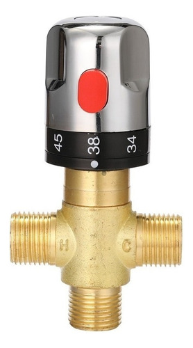 Mezclador Termostático De Agua Ajustable Válvula De Latón