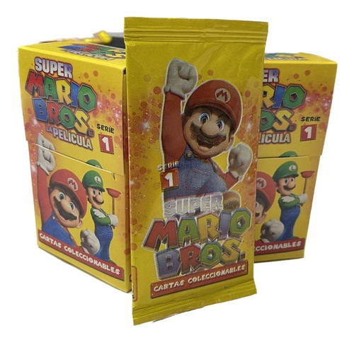 Super Mario Bros Serie 1 - Mazo + 30 Sobres De Cartas. Rey