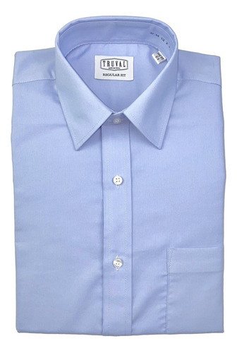 Camisa Vestir M/ L Liso Truval Caballero 004