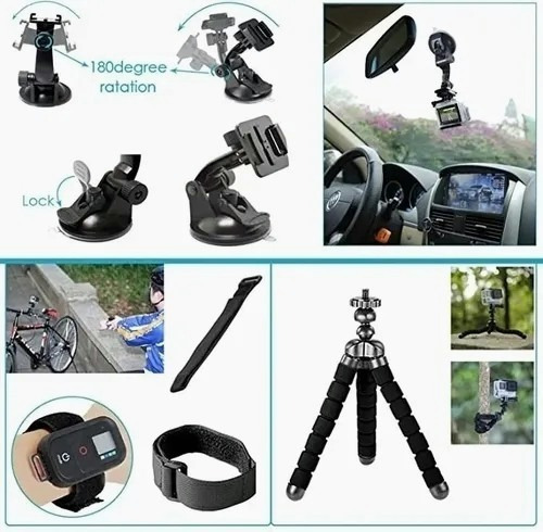 Kit De Accesorios Cámara De Acción 50 En 1 Para Gopro Héroe