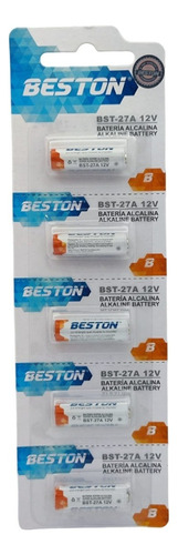 Baterias Pilas Beston 27a 12v X5 Unidades Super Alcalina