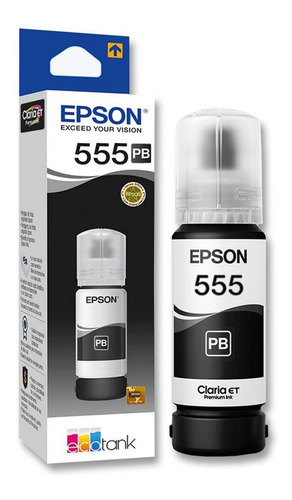 Tinta Epson 555 T555120-al Color Negro