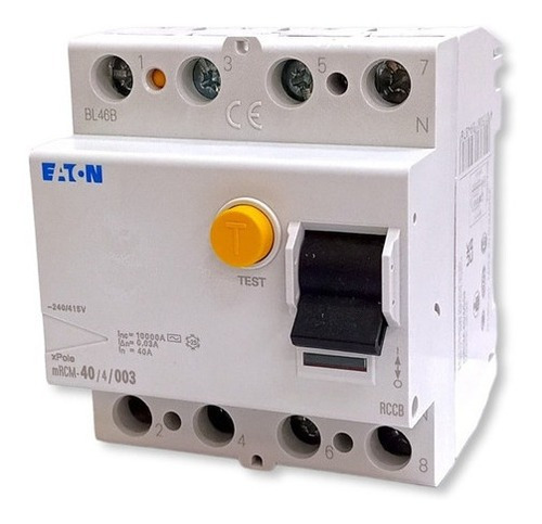 Disyuntor Diferencial Eaton 4x63a 30ma Mrcm-63/4/003