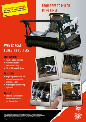 Implemento Desbastador Florestal Bobcat Mod. Frc150st, 50