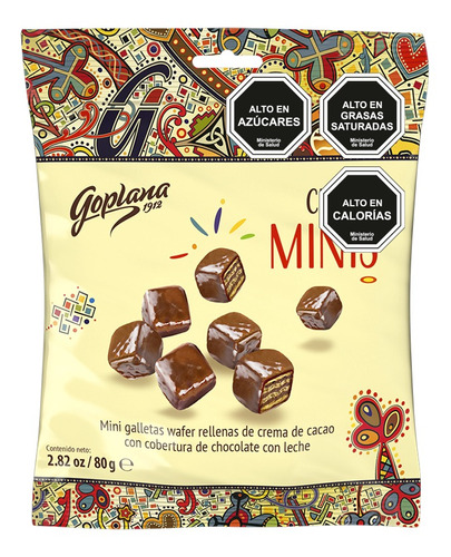 Galleta Goplana Chocolate Crispy Oblea Banada  Minis 30x80g