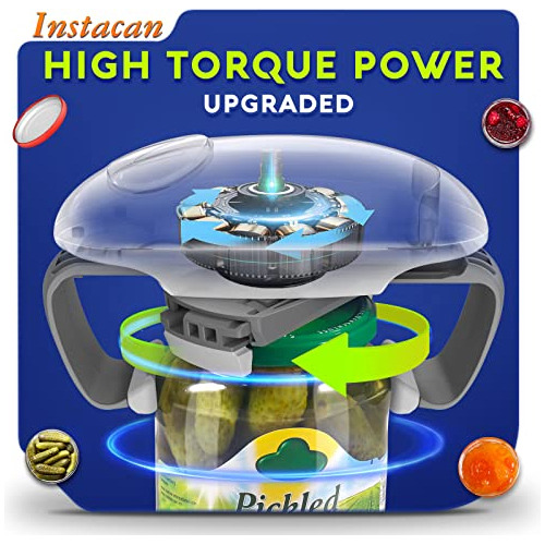 Abrelatas Elctrico De Tarro Con Mayor Torque Y Apagado Autom