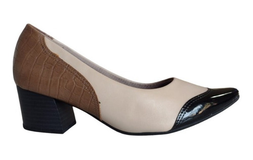 Zapato Piccadilly De Vestir Taco Comodo Flexible 744069