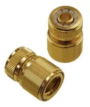 Comprar Kit 2 Engates Rapido Em Aluminio P Mangueiras 1u002F2 Dourado