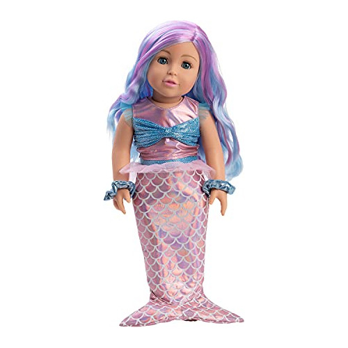 Muñeca De 18 Pulgadas Amazing Girls Mermaid Doll Milli...