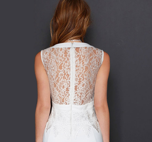Vestido Paola Civil Novia Blanco Encaje Arma Tu Look