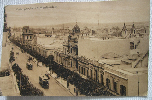 Antigua Postal Vista De Montevideo