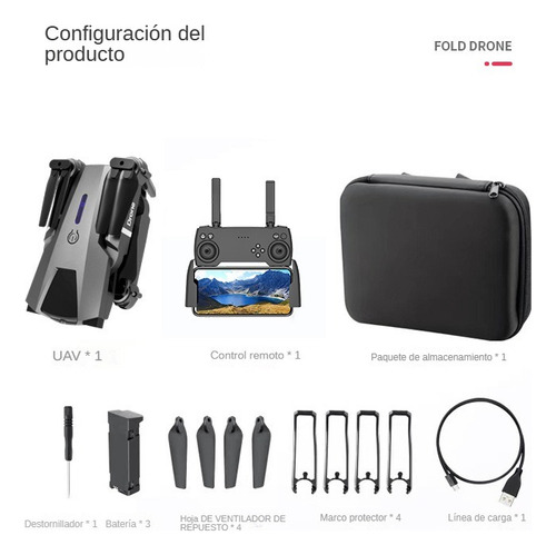 Drone Giime P5 Pro, Para Evitar Obstáculos, Hd, Wifi, 3 Bate