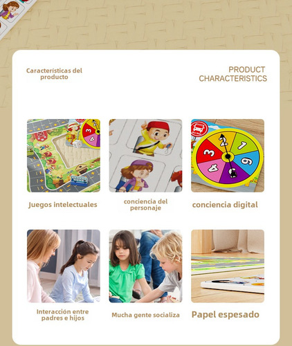 Juego De Mesa Bus Stop, Ajedrez, Mesa De Juego De Aprendizaj