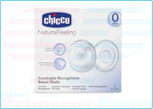 Chicco Casquillos Recoge Leche Aireador Silicona X 2 Unid