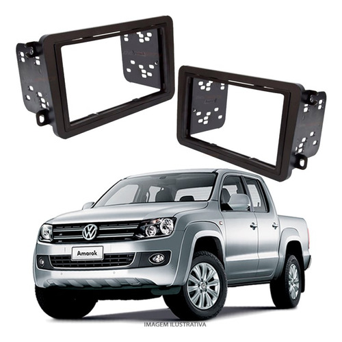 Moldura Do Painel 2 Din Volkswagen Amarok 2010