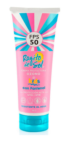 Crema Protectora Kids Fps50 Con Pantenol Rayito De Sol 90g