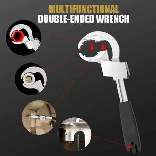Llave Universal Multifuncional Ajustable De Doble Cabeza