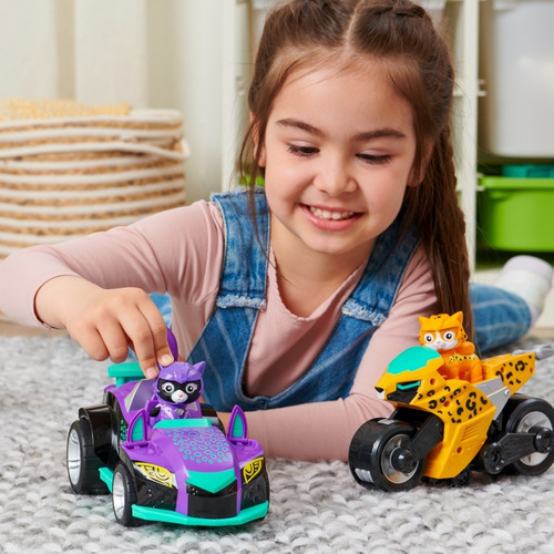 Paw Patrol Vehiculo Tematico Cat Pack Shade Color Morado