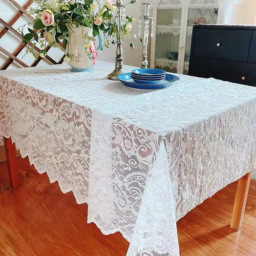 Mesas Rectangulares, Mesa De Boda, Mantel De Encaje Para