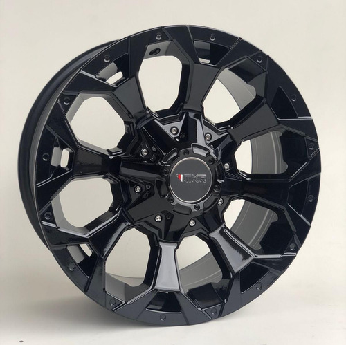 Roda Ford Ranger Aro 17 Off Road 6x139 (unidade) M12 Black Cor Black Piano