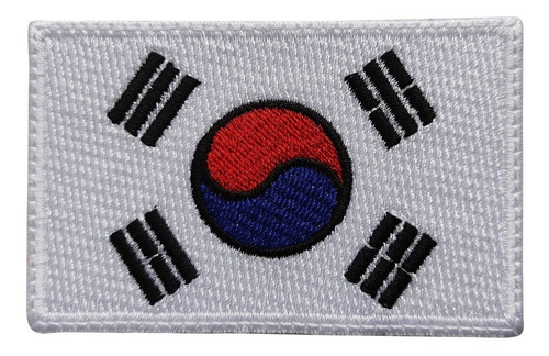 Parche Bordado Bandera Korea Del Sur Escudo Corea Del Sur 