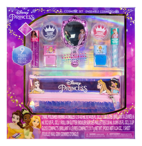Townley Girl Disney Princess Washable Juego De Maquillaje Co