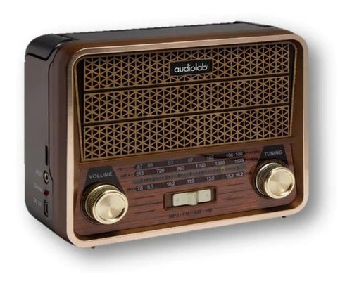 Mini Radio Parlante Retro Bluetooth Audiolab Gs-f821u Fx