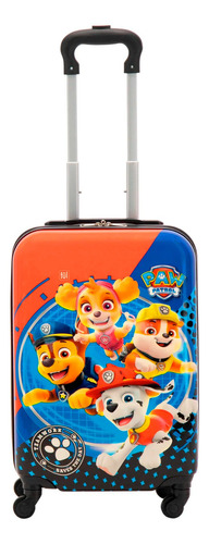 Maleta Viaje Infantil Rodante Paw Patrol Patrulla Canina A Color Azul