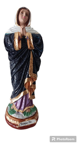 Virgen De La Dolorosa. Material Yeso 