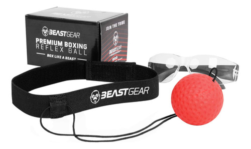 Beast Gear - Pelota Reflectante De Boxeo, Diadema De Bola D.