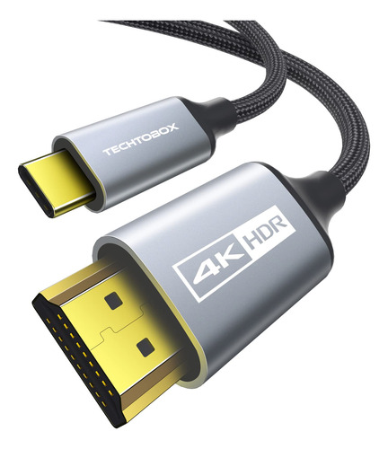 Techtobox Cable Usb-c A Hdmi 4k A 60hz [trenzado, Alta Veloc