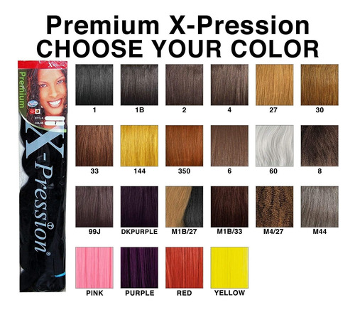 X-pression Premium Original Ultra Braid  Paquete De De 3  2