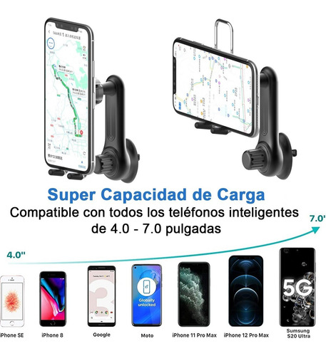 Imagen 9 de 9 de Soporte Magnetico Universal Para Teléfono De Coche, Mejorado