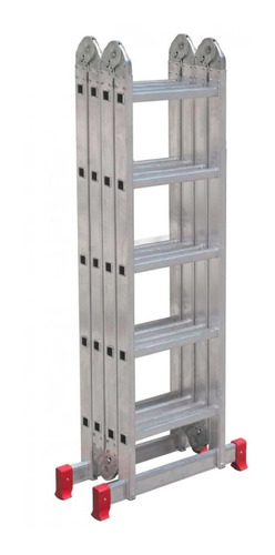Escada Multifuncional 4x5 Em Alumínio 20 Degraus 13 Posições