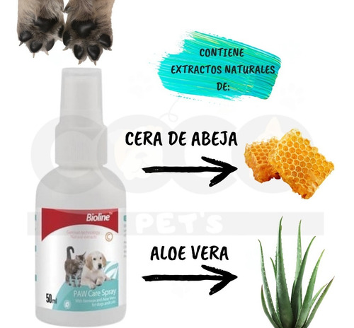 Imagen 2 de 6 de Bioline Paw Care Crema Para Patitas Mascotas | 50 Ml