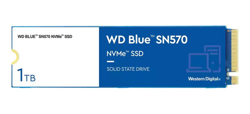 Unidad De Estado Sólido Wd Blue Sn570, 1tb, Nvme M.2