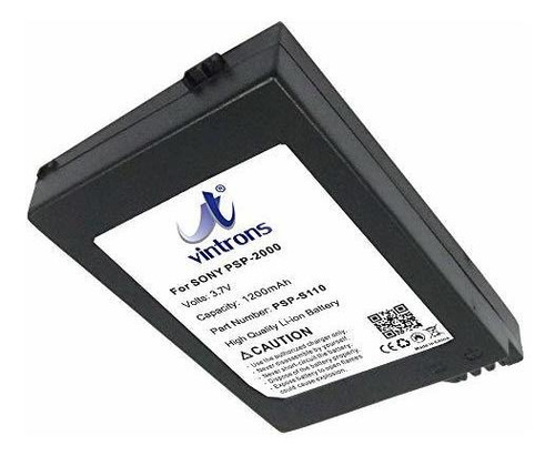 Vintrones, Batería De Repuesto Para Sony Psp-s110.