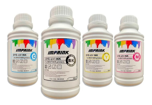 Pack Tinta Imprink Dye Para Brother 4x500ml Envio Incluido