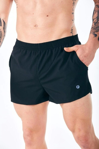 Short Aptitud Running Negro Hombre