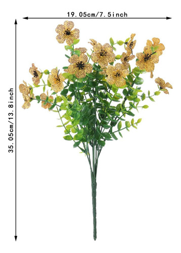 De Flores Artificiales La Vegetación Eucalipto Hojas Planta