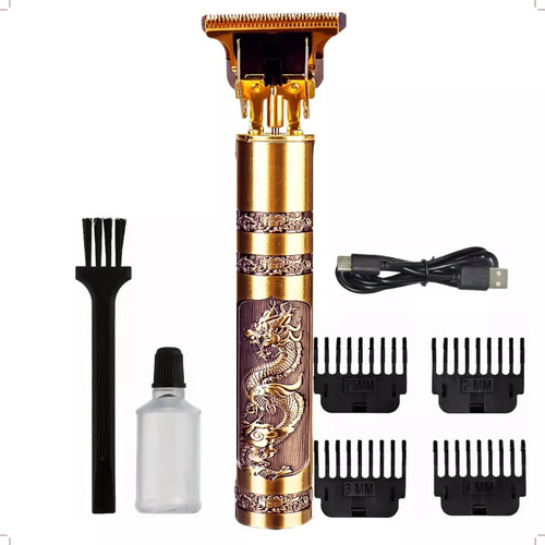 Máquina De Cortar Cabelo Fazer Barba Acabamento Dragão Bronze