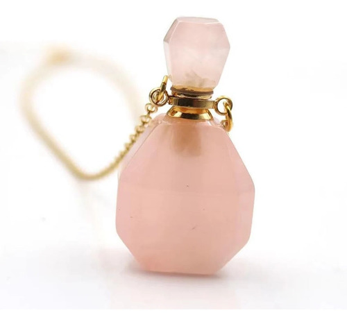 Mini Perfumero De Cuarzo Rosado